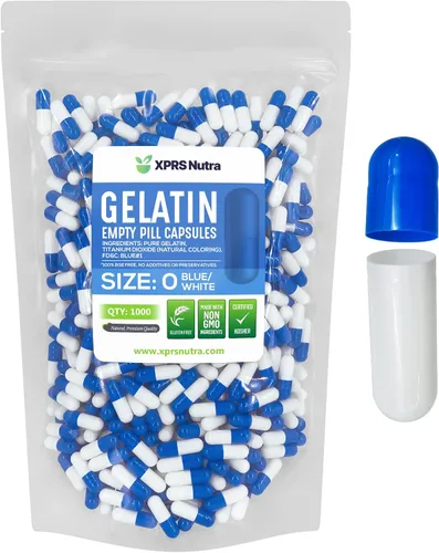 Miniatura 41 de XPRS Nutra Size 0 Empty Capsules - 1000 Count Empty Gelatin Capsules - Pills DIY Capsule Filling - Pure Bovine Pill Gel Caps for Do-It-Yourself