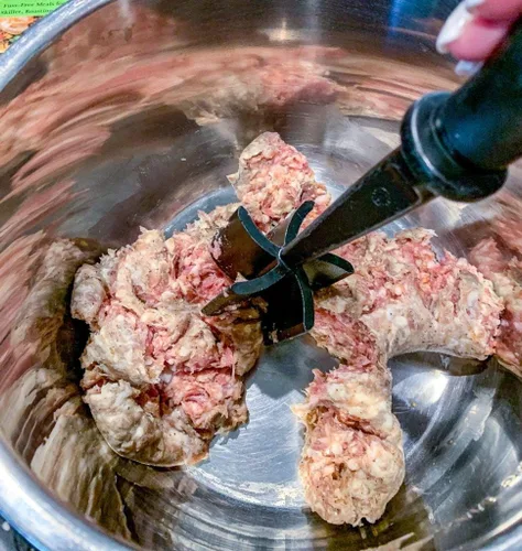 Miniatura 2 de Espátula picadora de carne molida de cocina de 5 cuchillas Herramientas de mezcla de carne molida para hamburguesas para utensilios de cocina