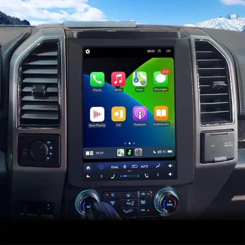 SEICANE Actualización de radio para Ford F150 2015-2020, pantalla táctil de 12.1 pulgadas Android estéreo, compatible con Carplay GPS WiFi Android