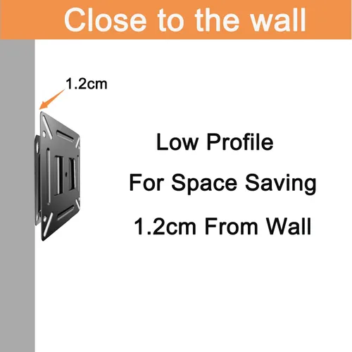Miniatura 3 de Soporte de pared para monitor para la mayoría de televisores de 14 a 24 pulgadas, soporte universal de pared para TV pequeño para caravana, soporte