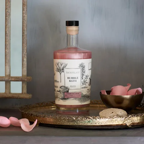 Miniatura 2 de Archipelago Botanicals Baño de Burbujas de Lujo con Carbón y Rosa, Baño de Burbujas Hidratante y Suavizante, Desintoxica, Restaura y Calma Todos