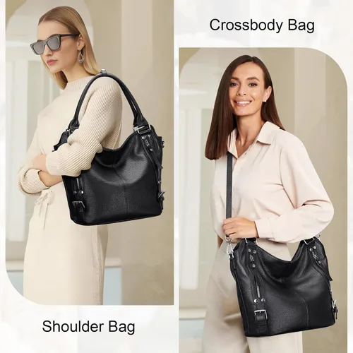 Miniatura 2 de Over Earth Genuine Leather Handbags for Women Hobo Shoulder Bags Ladies Tote Bag