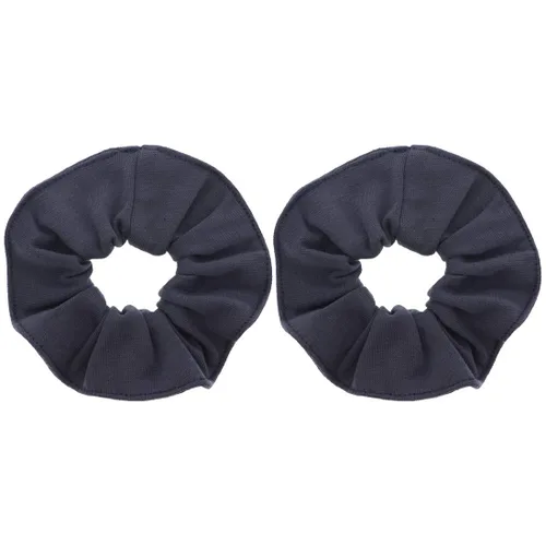 Miniatura 12 de Set of 2 Large Solid Scrunchies (Beige)
