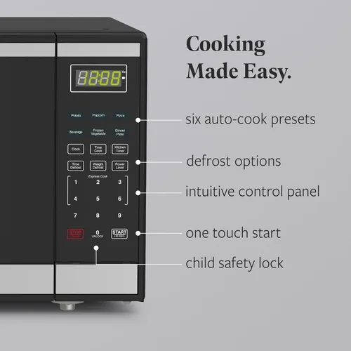 Miniatura 3 de Farberware - Horno microondas de encimera de 1.6 pies cúbicos – 1100 vatios de potencia, configuraciones de cocción automática, descongelación