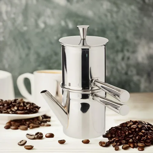 Miniatura 5 de Ilsa Cafetera napolitana, acero inoxidable, plata, 1-2 tazas
