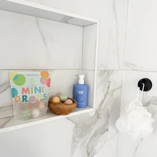 Miniatura 6 de Dabble & Dollop Mini bombas de baño, gotitas 100% naturales para niños, aromas de fruta fresca, bolsas resellables, gaseosas, hidratantes