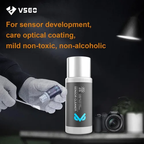 Miniatura 5 de VSGO Kit de limpieza de sensor de fotograma completo, 12 hisopos de sensor y limpiador de sensor de 0.3 fl oz para cámara DSLR Nikon Sony Canon