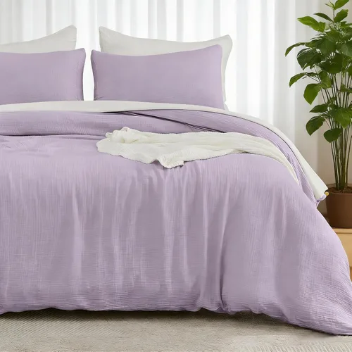 Miniatura 19 de EMME Muslin Cotton Duvet Cover Set