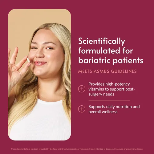 Miniatura 2 de Bariatric Advantage Ultra Multi sin hierro, multivitamínico diario de alta potencia para pacientes de cirugía bariátrica con 22 vitaminas
