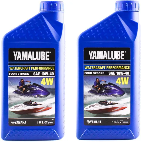 Miniatura 5 de Yamaha Yamalube 10W-40 Mineral 4W WaterCraft Aceite de motor de alto rendimiento, 1 galón, #LUB-10W40-WV-04
