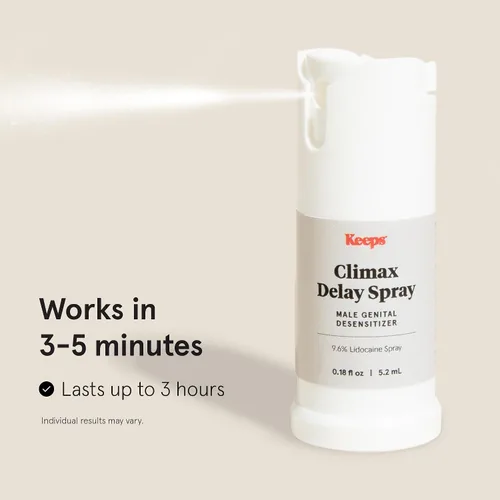 Miniatura 3 de Keeps Climax Delay Spray para hombres, fórmula de lidocaína para control del clímax y reducción de la sensibilidad, espray desensibilizante