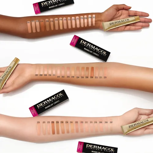 Miniatura 5 de Dermacol - Base de maquillaje líquida de cobertura total, base líquida mate con SPF 30, base resistente al agua para piel grasa, acné y bolsas 212