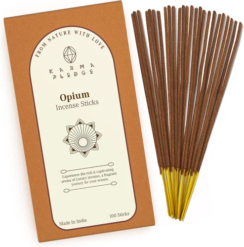Miniatura 66 de Bakhoor - Varitas de incienso orgánicas sumergidas a mano, 100 varillas con hierbas naturales e ingredientes aromáticos, tiempo de combustión de 45