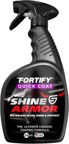 Miniatura 9 de Shine Armor Fortify Quick Coat – Revestimiento cerámico, cera para autos, aerosol pulidor, lavado y encerado sin agua, capa superior hidrofóbica