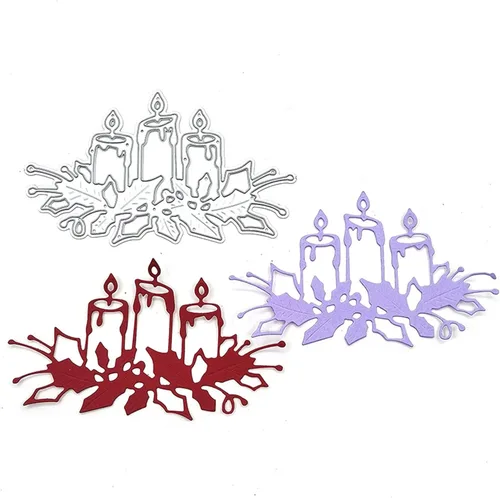 Miniatura 4 de Troqueles de álbum de recortes, troqueles de corte de metal de Navidad para hacer tarjetas, plantilla de perforación para manualidades de papel
