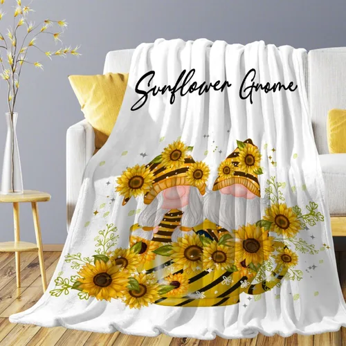 Miniatura 11 de Manta de gnomos navideños para adultos, mujeres, manta de franela suave y cálida para sofá, cama de viaje, 30 x 40 pulgadas para mascotas