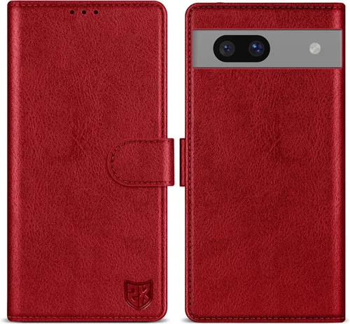 Miniatura 21 de ZZXX Funda tipo cartera para Google Pixel 7 con bloqueo RFID, ranura para tarjetas, función atril, cierre magnético, funda protectora de cuero