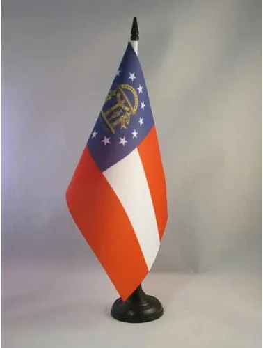 Miniatura 33 de Bandera de mesa de Colorado de 4 x 6 pulgadas, bandera de escritorio del estado de Colorado de EE. UU., 5.9 x 3.9 in, palo y base de plástico negro