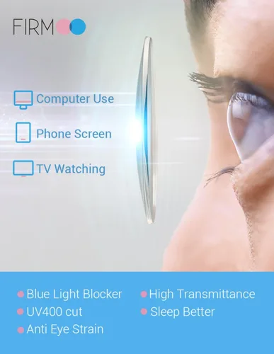 Miniatura 6 de Firmoo Gafas de bloqueo de luz azul para mujeres/hombres, filtro antirreflejo, gafas de juego de computadora de rayos azules para pantallas, 1.25x