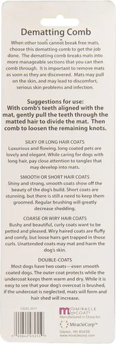 Miniatura 3 de Miracle Coat - Peine para desmotar perros y gatos