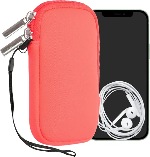 Miniatura 53 de kwmobile Funda universal para teléfono tamaño XS - 3,5/4 pulgadas - Funda de neopreno para teléfono inteligente con cremallera - Funda impermeable