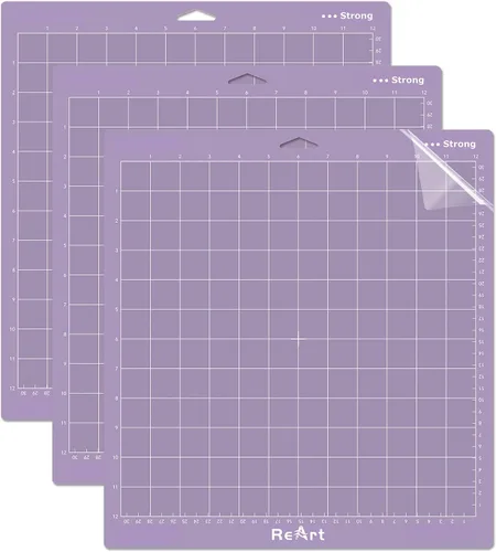 Miniatura 8 de ReArt Variedad de alfombrillas de corte para Cricut Maker 3/Maker/Explore 3/Air 2/Air/One Adhesivo de repuesto – Fuerte, estándar, ligero, 12 x 12