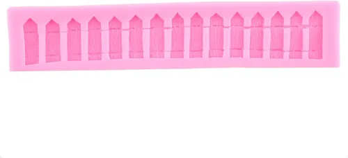 Miniatura 3 de ZiXiang Molde de silicona de animales de granja, vaca, cerdo, cabeza de oveja, molde de silicona para valla de jardín, molde de fondant para Estilo D
