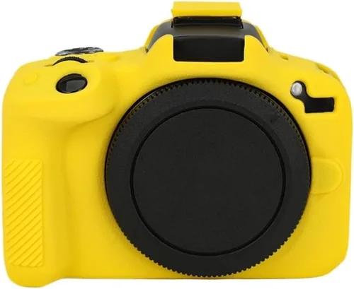 Funda de cámara para Canon R50 - Funda protectora de silicona DSLR, jaula desmontable, a prueba de golpes, a prueba de polvo (blanco)