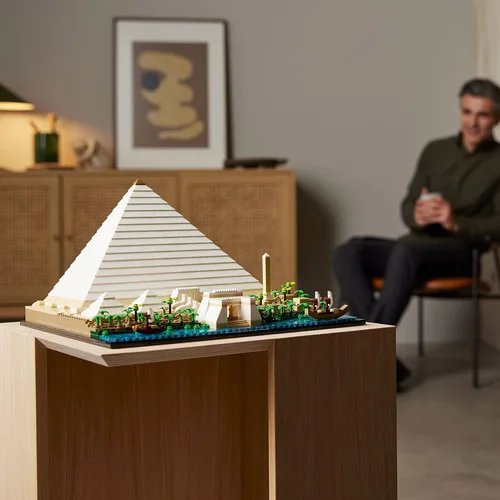 Miniatura 6 de LEGO Architecture Gran Pirámide de Giza Set 21058, Kit de Construcción de Modelo de Decoración del Hogar, Actividad Creativa de DIY, Colección
