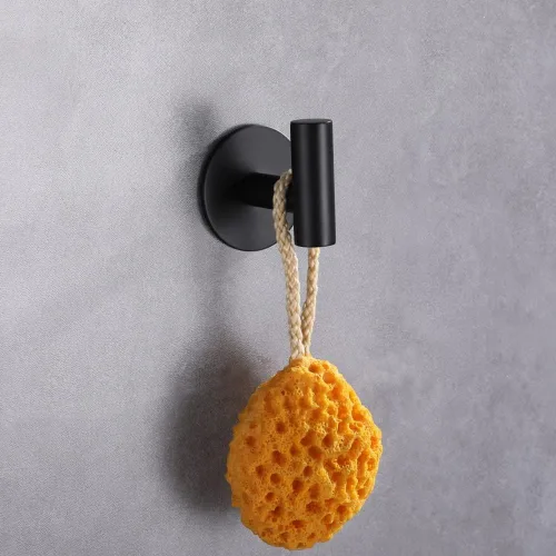 Miniatura 4 de Ganchos adhesivos de acero inoxidable 304 para bata, gancho pesado para baño, cocina, sala de estar, garaje, hotel, acabado cepillado, 2 piezas