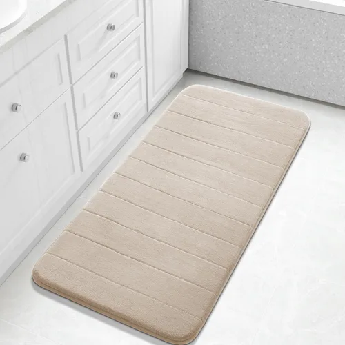 Miniatura 63 de Yimobra Tapete de baño de espuma viscoelástica, súper suave, absorbente, antideslizante, de secado rápido, lavable a máquina, tapete para bañera