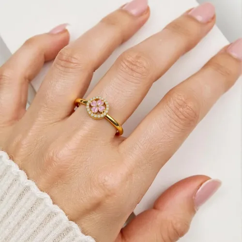 Miniatura 8 de Anillos de collar antiestrés para mujer, trébol de cuatro hojas, artículos para aliviar la ansiedad para mujeres, anillo giratorio de acero