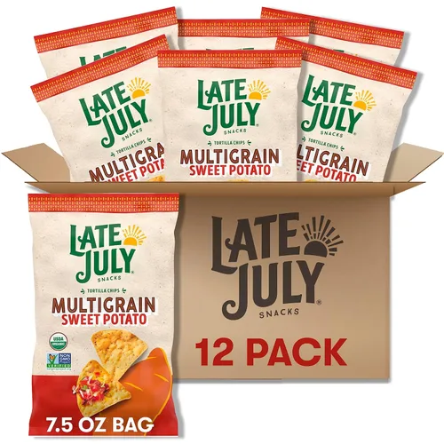Miniatura 11 de LATE JULY Snacks - Chips de tortilla orgánica de mojo verde suave, 7.5 onzas (paquete de 12)