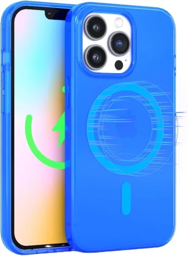 Miniatura 18 de FELONY CASE - Funda transparente naranja neón para iPhone 13 Pro Max, compatible con MagSafe - Fundas protectoras a prueba de golpes de 360°