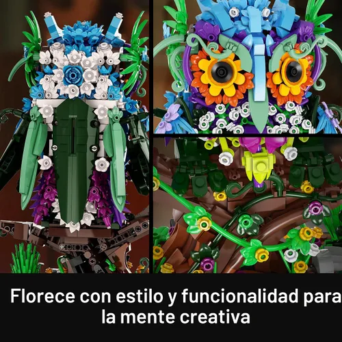 Miniatura 8 de Sillbird Juego de construcción de búho de flores para adultos, regalos creativos para mamá, esposa, mujer, novia, pareja, decoración del hogar