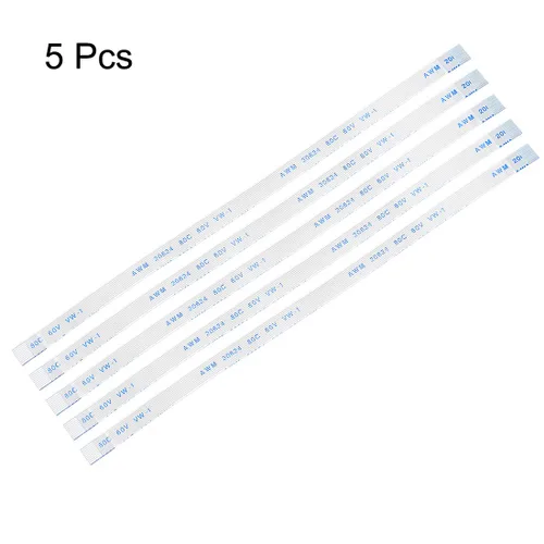 Miniatura 2 de uxcell Cable plano flexible, 10 pines de 0.020 in de paso de 5.906 in FPC FFC cable de cinta flexible para TV LCD, reproductor de DVD, laptop, 5