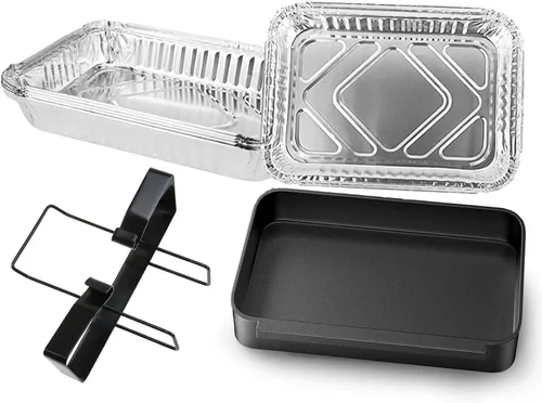 Miniatura 7 de Utheer - Bandeja de grasa ajustable con 10 revestimientos de aluminio para parrillas de 2/3/4 quemadores Fits Nexgrill, Charbroil, Cuisinart