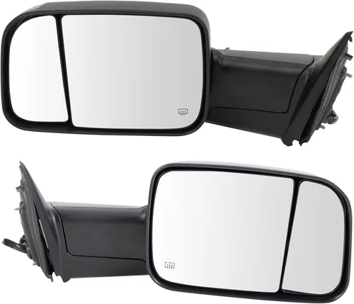 Miniatura 94 de Trail Ridge Juego de espejos de remolque de 2 piezas para el lado del conductor y del pasajero compatible con Ford F-150 FO1320479 FO1321479
