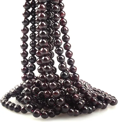 Miniatura 37 de Cuentas sueltas redondas de piedra natural de amatista de 8mm, cuentas para hacer joyas y manualidades DIY, 1 cordón de 15 pulgadas, aproximadamente