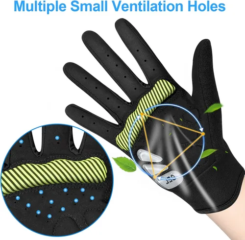Miniatura 3 de Guantes de ciclismo para hombresmujeres-almohadilla de gel de 0.197 in guantes antideslizantes de bicicleta de carretera para MTB ciclismo