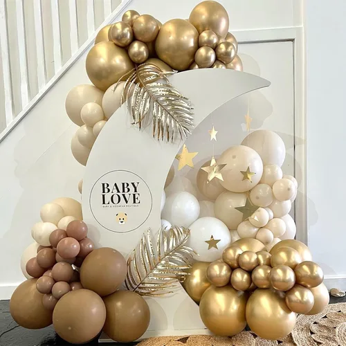 Miniatura 6 de KOMOREBI Globos dorados cromados de 12 pulgadas, 50 globos dorados metálicos, globos dorados brillantes, globos de látex metálicos cromados