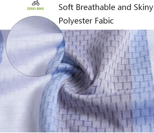 Miniatura 4 de ZEROBIKE Conjunto de camiseta de ciclismo de manga corta para hombre, transpirable, de secado rápido, acolchado, 3D, ropa de bicicleta MTB