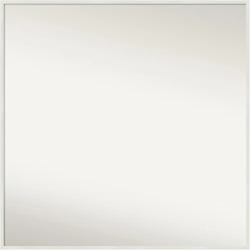 Miniatura 534 de Amanti Art Espejo de baño blanco para sobre el fregadero, 32 x 45 pulgadas, espejo de tocador rectangular blanco esbelto, marco de madera moderno