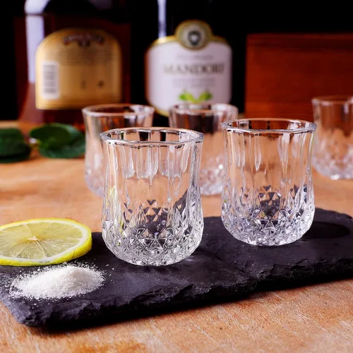 Miniatura 5 de Juego de 24 vasos de chupito pequeños de 1.5 onzas, vasos de chupito clásicos para whisky, vodka, tequila, jerez, brandy, cordial, mini vasos