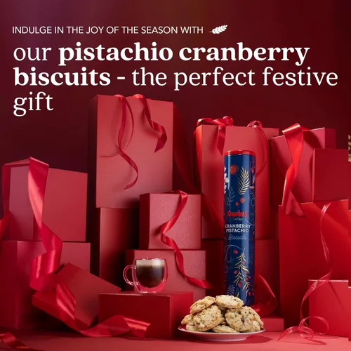 Miniatura 5 de David's Cookies Galletas de pistacho y arándano – Galletas gourmet de panadería con nueces, golosina dulce, caja de regalo para Pascua, Día