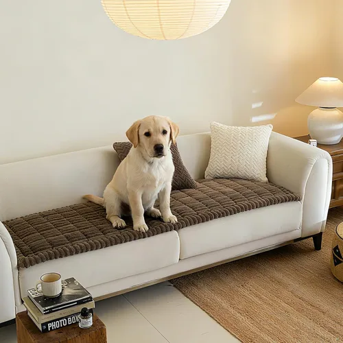 Fundas de sofá para sofá de 3 cojines, aptas para mascotas, funda de sofá antideslizante lavable
