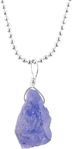 Miniatura 19 de Collar con colgante de gemas naturales, piedras en bruto, chapado en plata, cristales sanadores de chakras, hecho a mano, boda, cumpleaños