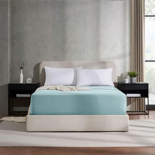 Miniatura 2 de Nestl Bedding - Sábanas bajeras con bolsillo profundo de 53 cm 24 - Azul claro