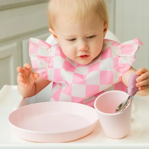 Miniatura 2 de Tiny Twinkle Vajilla - Juego de 3 platos, juego de tazas, platos y cuencos sin BPA para niños y niños pequeños, juego de vajilla de plástico