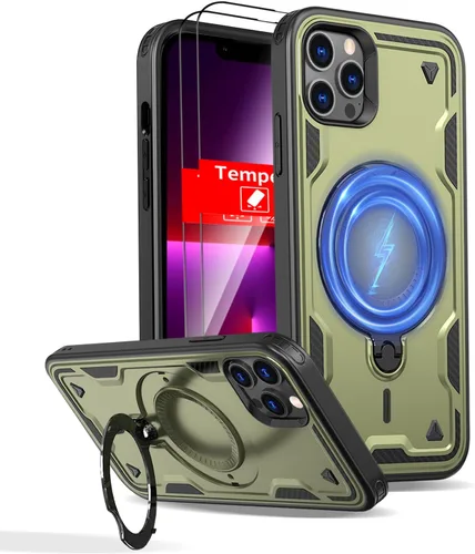 Miniatura 106 de Funda magnética para Google Pixel 9A compatible con cargador inalámbrico MagSafe, para Pixel 9A, funda de teléfono integrada de 360 °, con 2